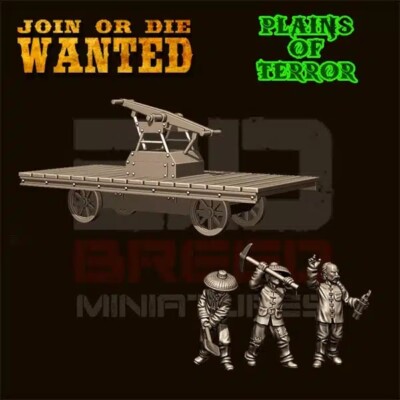Chinesische Zivilarbeiter und Handwagen - Old West Wild West - 28mm 32mm - Outlaw