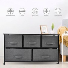 Cómoda moderna de 5 cajones para muebles contemporáneos de madera de almacenamiento
