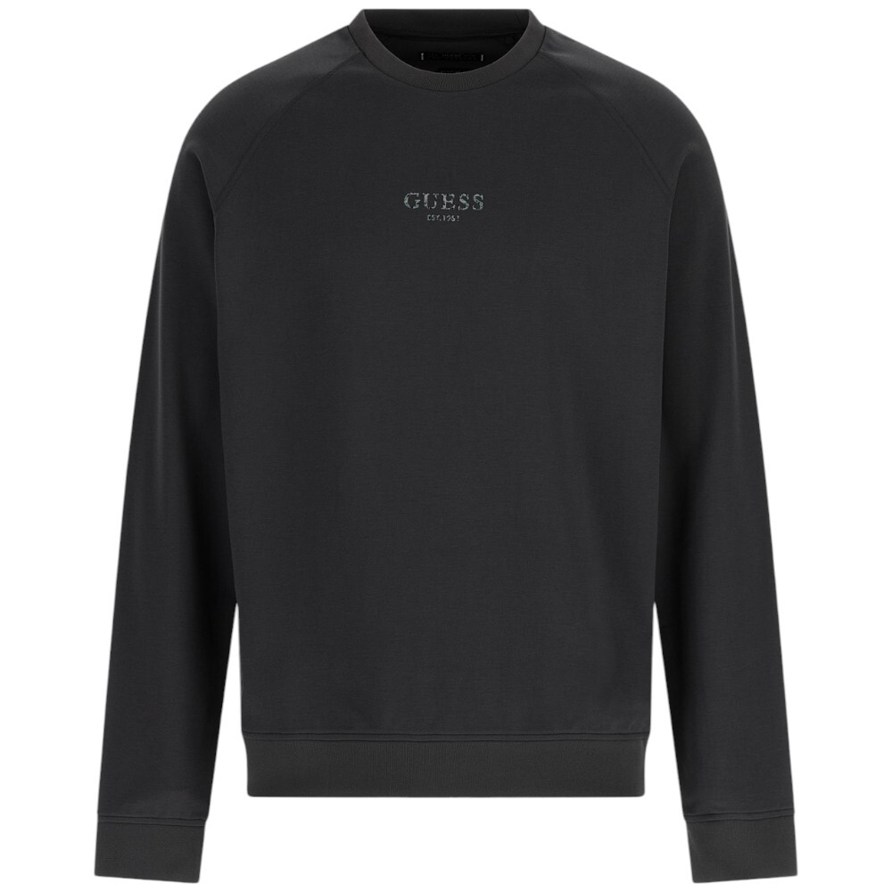 Логотип Guess felpa nera girocollo con переливающийся M4YQ14 KCBR2 21790₽