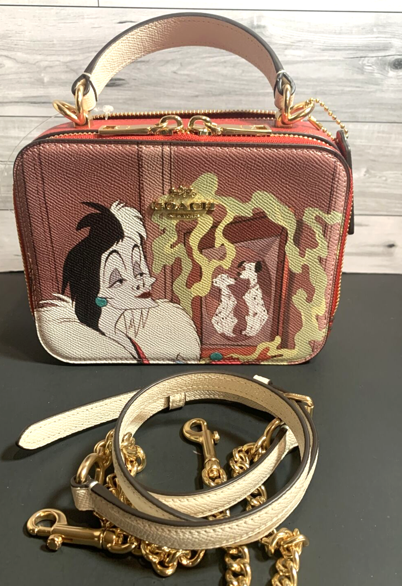 Coach X Disney Cruella Motif Women's Crossbody Bag - Red (CC377