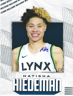NATISHA HIEDEMAN Signed 8.5 x 11 Photo Signed REPRINT Basketball WNBA Lynx