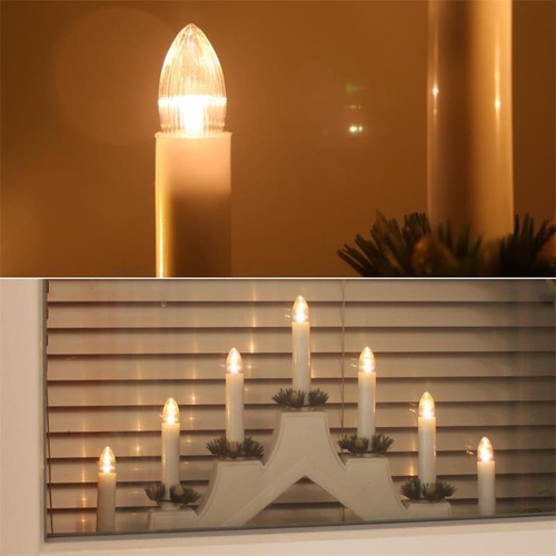 LED Lampe E10 Ersatz Glühbrine Glühlampe f Lichterbogen Lichterkette Schwibbogen - Afbeelding 3 van 12