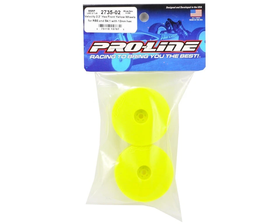 ProLine Velocity 2.2 Felge vorne 2WD gelb PRO2735-02 - Bild 2 von 2