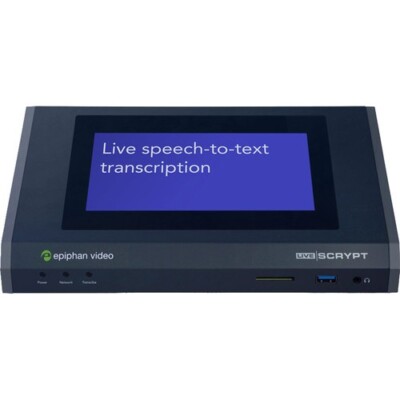 Epiphan Video LiveScrypt - Vereinfachte automatische Echtzeit-Transkription