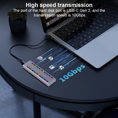 M.2 NVME Protocol SSD Enclosure Adapter USB-C Gen 2 10Gbps External SSD Case - Afbeelding 9 van 11