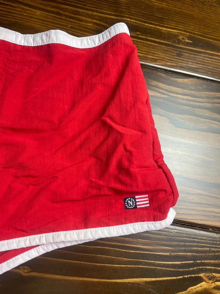 Pantalones Cortos Nautica Para Mujer Talla Grande Rojo Tabla de Natación Pull Up, Bolsillos Mosca Foto 3 de 4