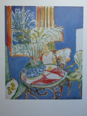 Henri Matisse、PETIT INTERIEUR BLEU HENRI MATISSE (Le Cateau-Cambrésis 1869–1954 Nice)