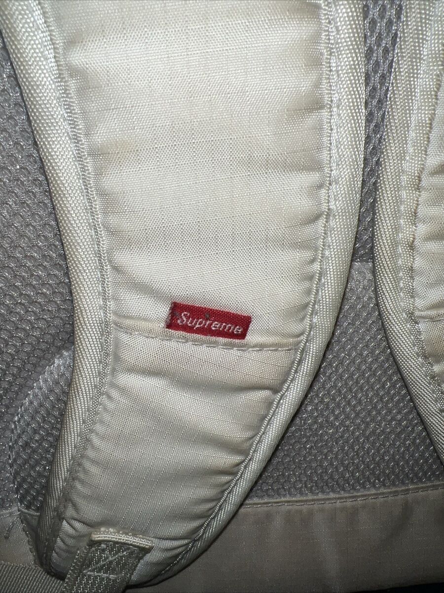 Supreme 3M Reflective Repeat Backpack White Authentic Supreme 3M Reflective Repeat Backpack White Authentic