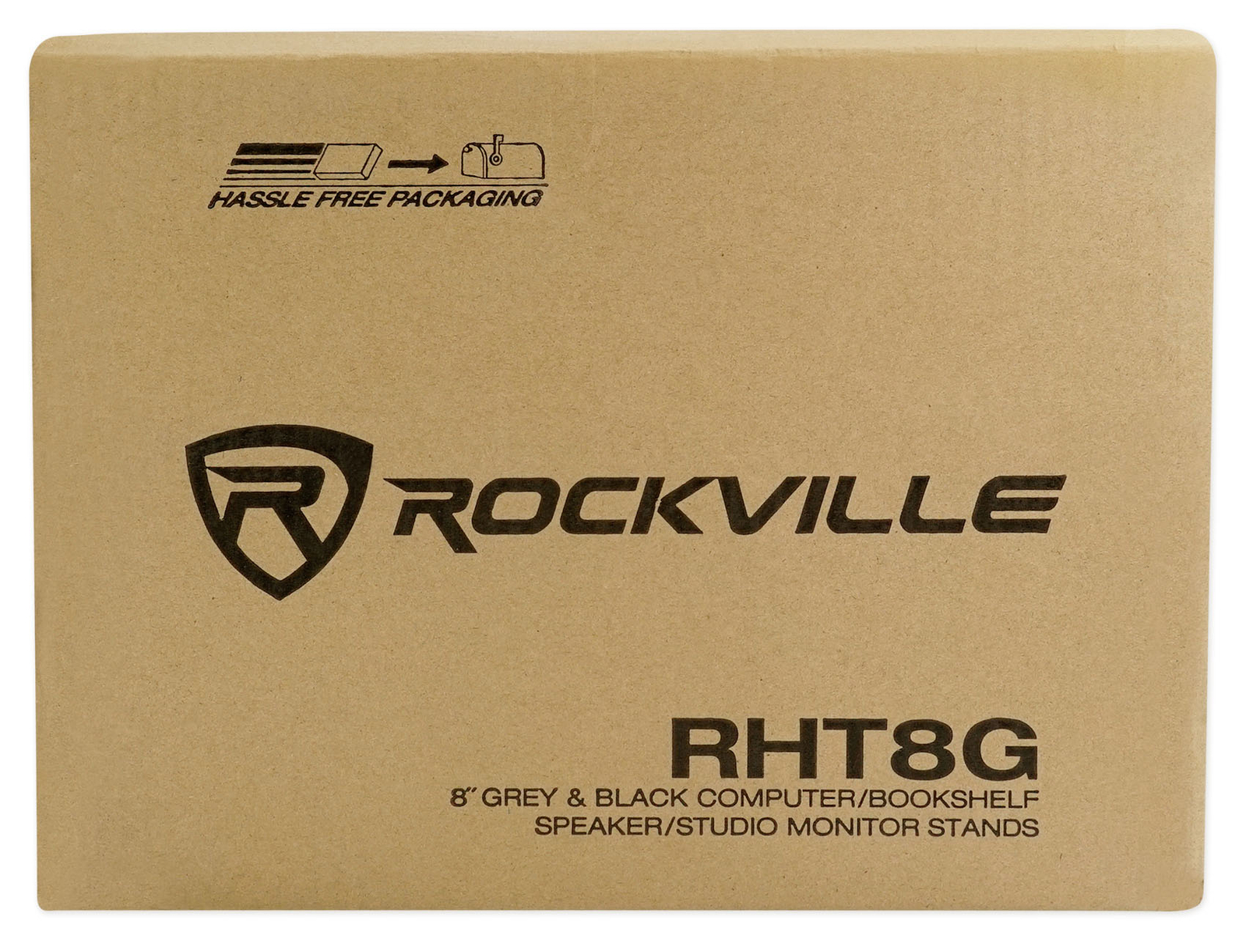 Pair Rockville RHT8G Computer/Bookshelf Desktop Speaker/Studio Monitor Stands
