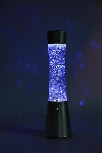 I-TOTAL - farbwechselnde LED-Lavalampe mit Glitzer, transparente Flüssigkeit - Bild 6 von 6
