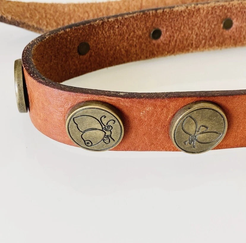 Cinturón Dsquared2 Cuero Marrón/Oro Antiguo Talla M Foto 4 de 4