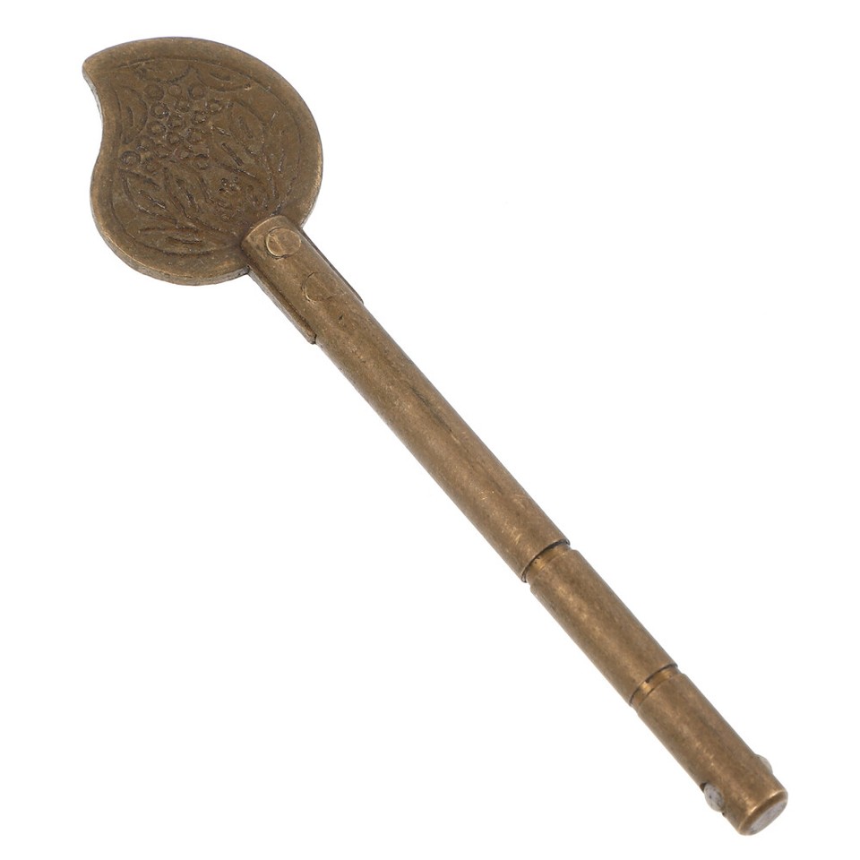Key Household Key Retro Style Key Leaf Shape Key Barrel Bolt