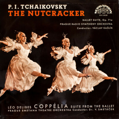 TCHAIKOVSKY The Nutcracker - DELIBES Coppelia LP 1963 Supraphon Smetacek M-/EX