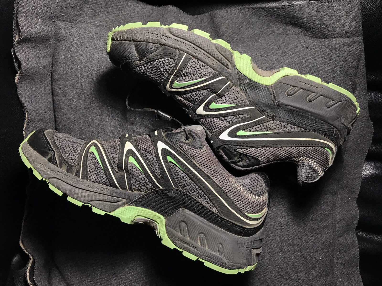 Scarpe Salomon da trekking trail running Contagrip lacci rapidi taglia US 8 EUR 40