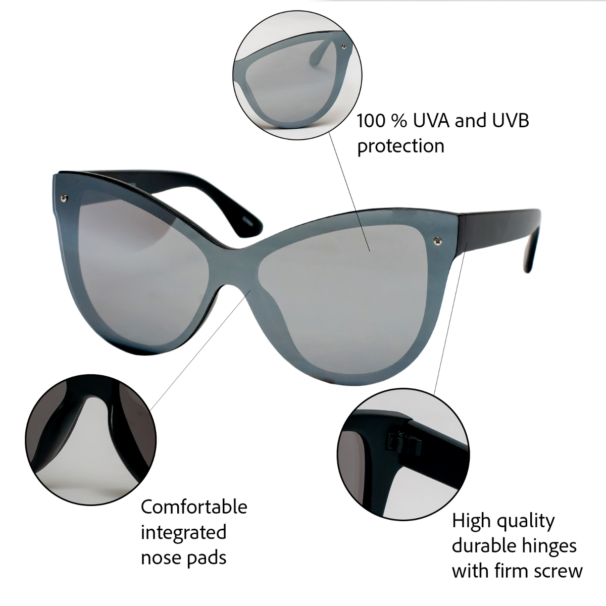 Occhiali Da Sole Donna Forma Cat-eye Asian Fit | Giorgio Armani - Foto 12