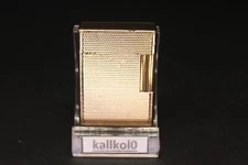 Vintage "S.T Dupont" Pocket Sort Version Gas Lighter-Gold Plt.- France '70s