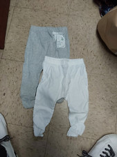 Nwt Honest Baby Clothing Infant Wht Grey 2pk 0-3m 6/9m Organic 100 Cotton