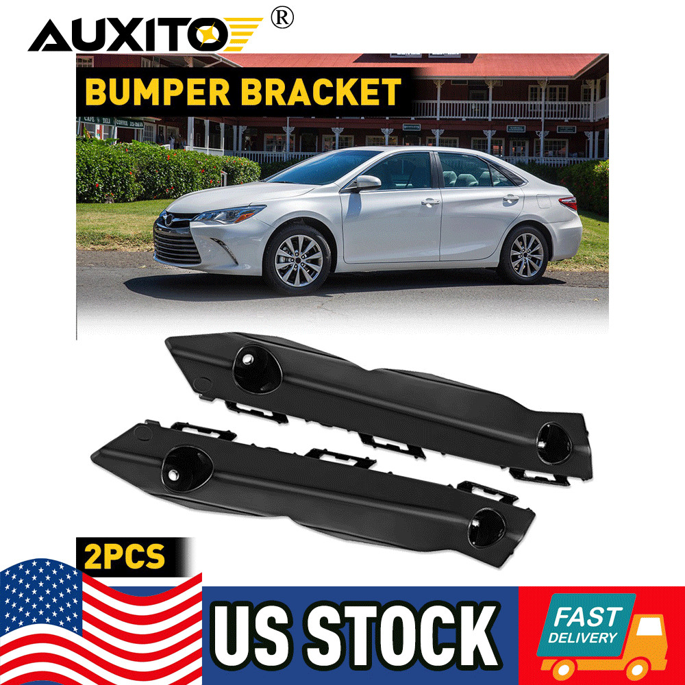 Front Bumper Retainer Mounting Brackets Set Pair for 2015 2016 2017 Toyota Camry