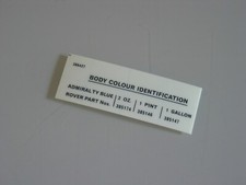 ROVER P5 - ADMIRALITY BLUE - UNDER BONNET DECAL LABEL