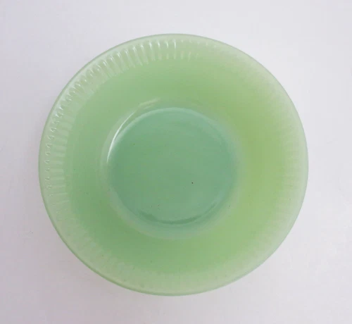 Vint Fire King Jane Ray Jadeite Small Ribbed Berry Fruit Dessert Bowl 4-7/8"