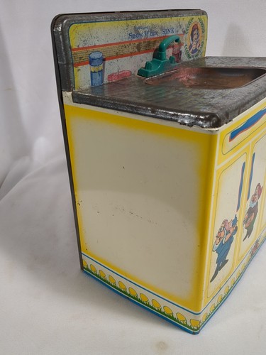 Vintage Walt Disney Snow White & The 7 Dwarfs Wolverine Tin Toy Sink - Picture 5 of 10