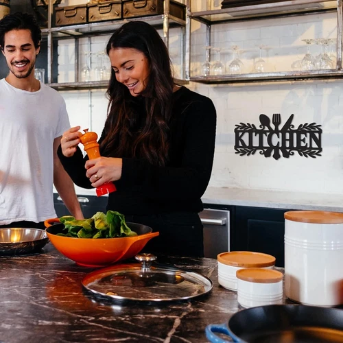 Rustikales Metall Küchenschild Esszimmer Wanddeko - Bild 6 von 8