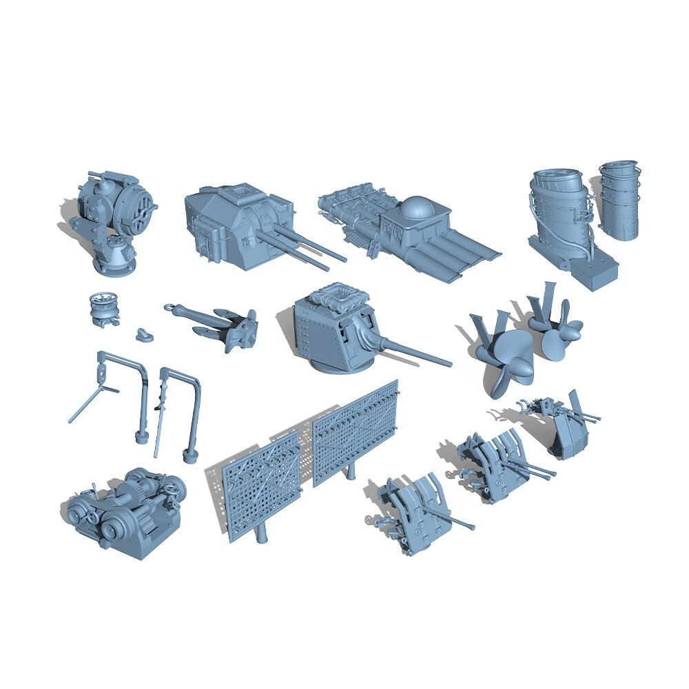 LYCG700326 1/700 Model Upgrades Sets German Z-25 Destroyer