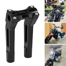 Black Handlebar Risers 1-1.25" Handle Bar Pullback Riser For Harley VRSC Softail
