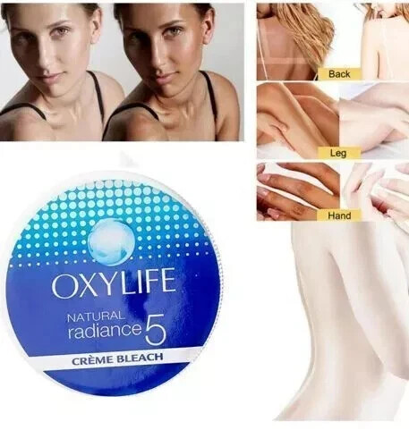 New Dark Skin Oxy- Life Bleaching Cream Whitening Lightening Brightening 24g - Picture 2 of 7