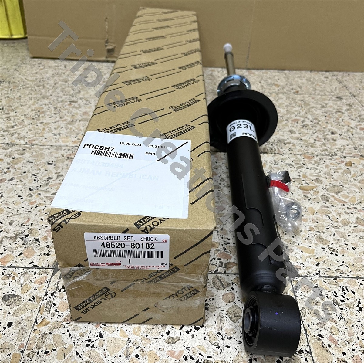TOYOTA GENUINE 4852080182 ABSORBER ASSY, SHOCK, FRONT LH