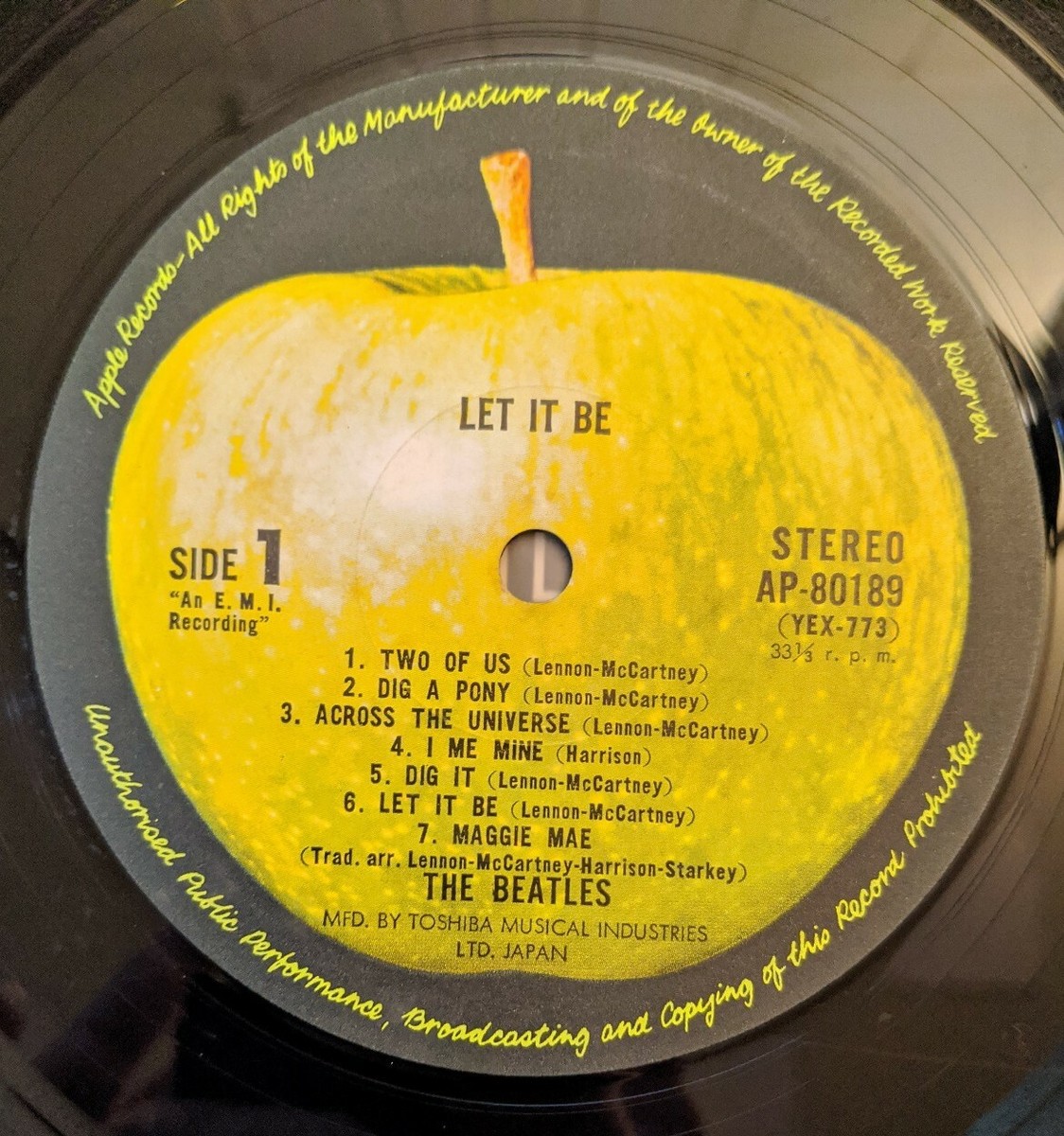 ビートルズ レットイットビー(AP-80189丸帯) BEATLES / Let It Be (LP) / Apple | WAXPEND RECORDS