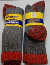 Wrangler Merino Wool Blend Boot Sock, Large, 2 pairs