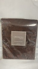 Croscill Plateau Euro Pillow Sham, Brown Brand New