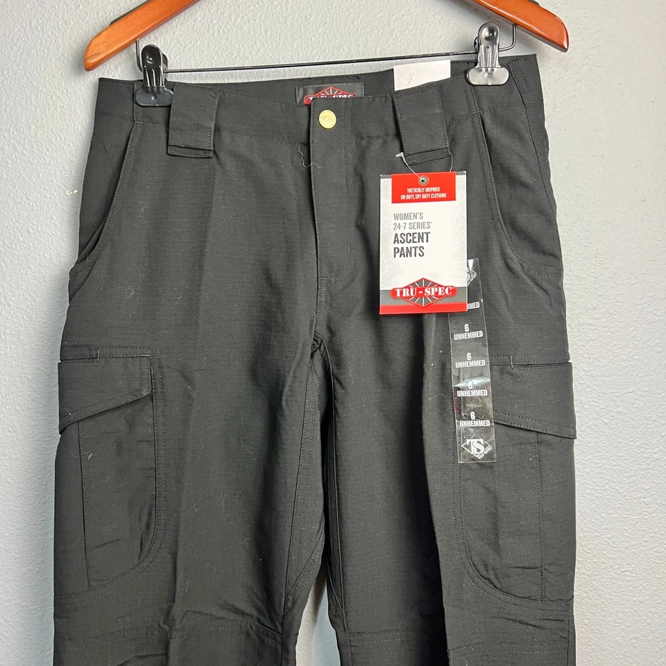 Tru-Spec Ascent Pants Tactical EMS Cargo Work Utility Stain Resistant Unhemmed 6 - Image 2 of 4