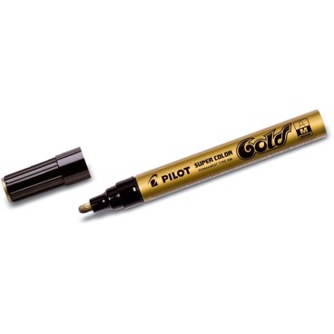 PILOT Permanent-Marker SUPER COLOR Gold, medium, gold 2 bis 48x Spare bis zu 61%