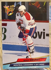 1992-93 Fleer Ultra Benoit Brunet #101 Montreal Canadiens