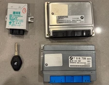 BMW E46 E39 E53 3 5 X5 series 2.5i M54 ENGINE ECU SET DME MS43 EWS IGNITION KEY
