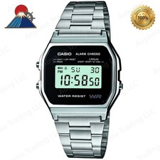 CASIO A158WEA-1EF Silver Digital Analog Quartz watch Men's NEW in Box from Japan