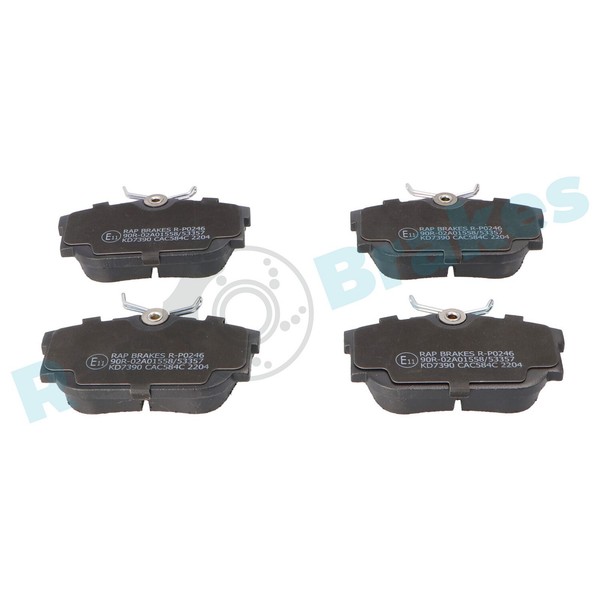 Bremsbelagsatz Scheibenbremse RAP Brakes R-P0246 FüR VW Transporter Multivan T4-image