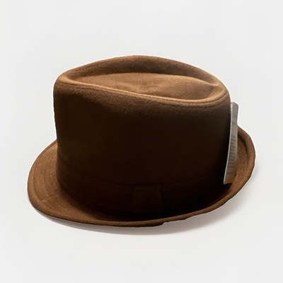 Men's Brown Solid Top Hat - Classic Formal Hat Style for Men