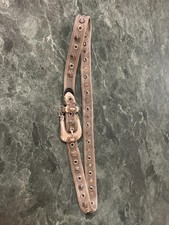 VTG Brighton Silver Tone Mesh Metal Engraved Belt Fits Sz L fits to 32/33 FLAWS