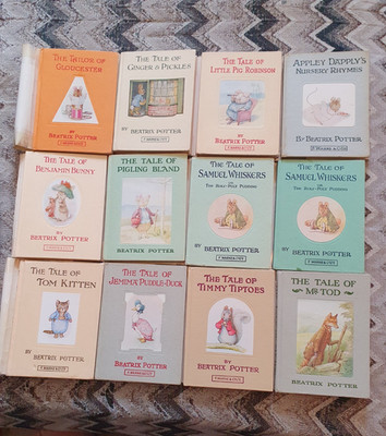 12 Vintage Beatrix Potter F Warne & Co Hardcover + D/J (1968-1974) - Buch auswählen