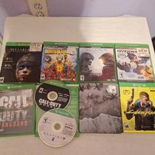 Lot of 9 Microsoft Xbox One Video Games borderlands call of duty cyberpunk halo5