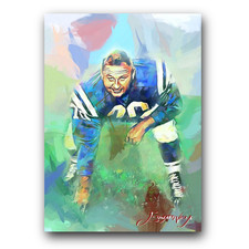Art Donovan #3 Art Card Limited 47/50 Edward Vela Signed (Baltimore Colts)