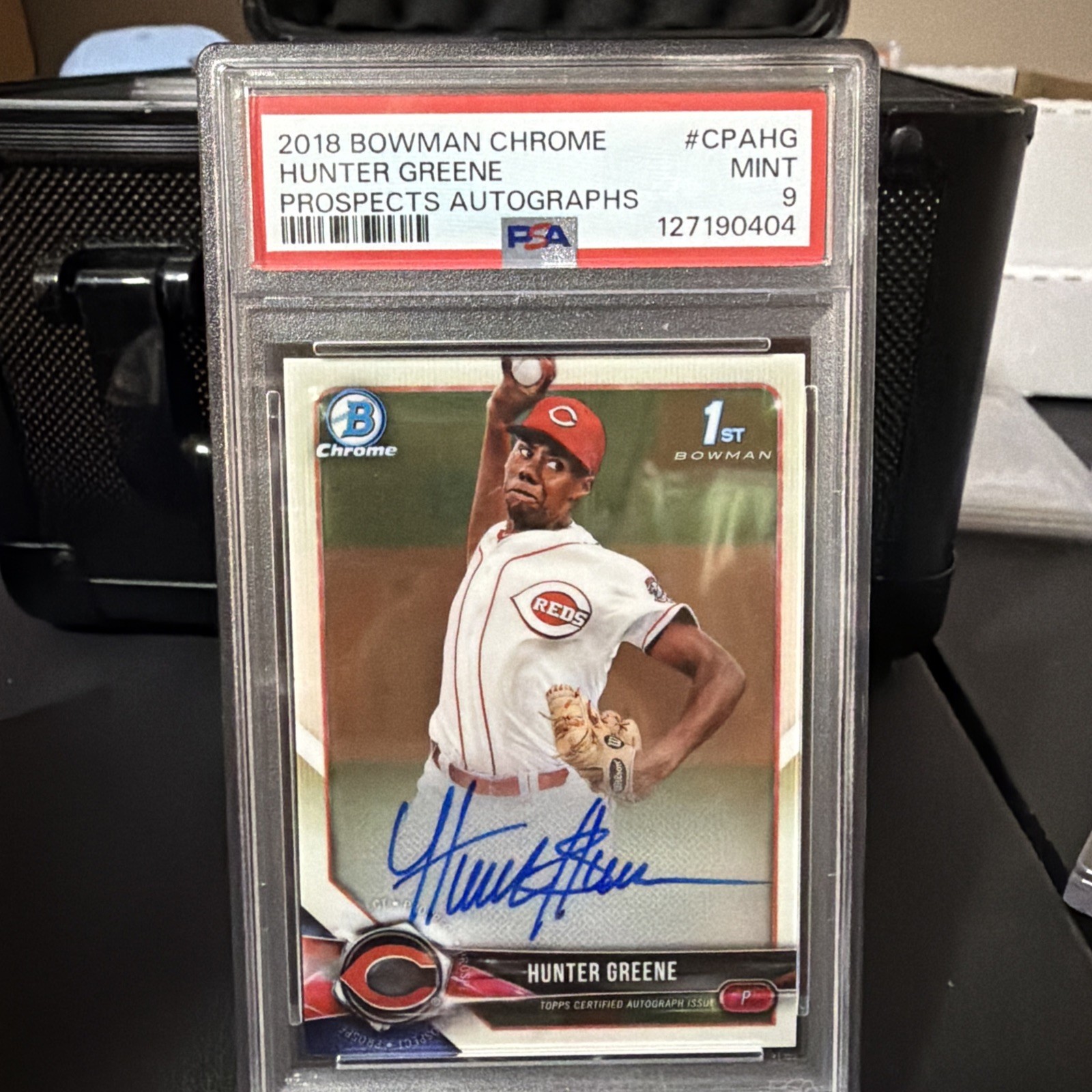 2018 Bowman - Chrome Prospect Autographs Hunter Greene #CPA-HG (AU, RC)