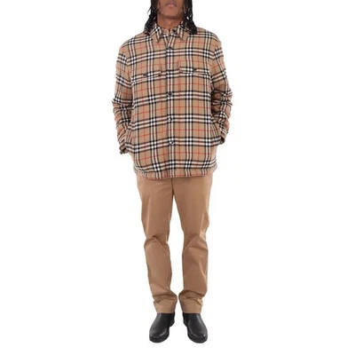 Burberry Archive Beige Vintage Check Wool Cotton Overshirt - Image 1 of 4