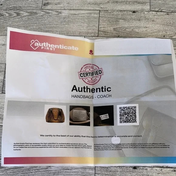 Coach Minetta Python Embossed Leather Crossbody B… - image 14