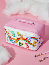 Care Bears Cute Kawaii Baby Pink Rainbow Makeup Travel Cosmetic Small Bag