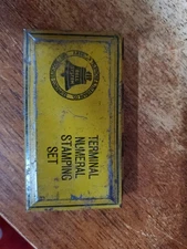 VINTAGE 1936 BELL SYSTEMS TELEPHONE & TELEGRAPH TERMINAL NUMERAL STAMPING SET