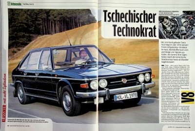 Auto Bild Klassik 1767) Tatra T 613-1 mit 165PS in einer seltenen Vorstellung au